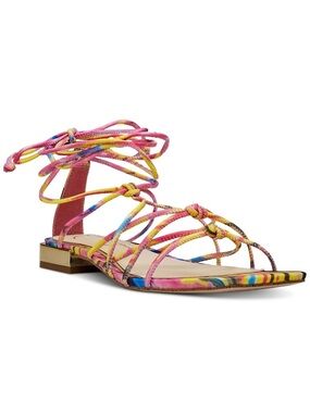 Jessica Simpson Chasca Ankle Tie Lace Up Summer Solstice Sandals Sz 6 BNWB